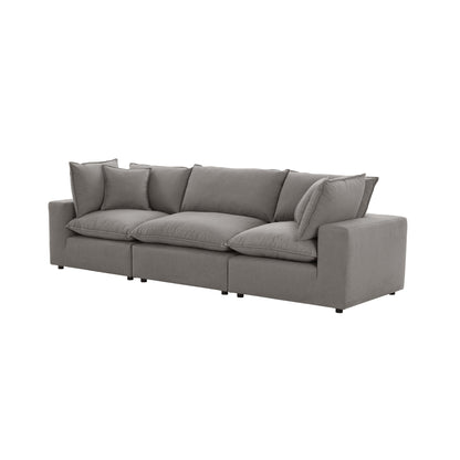 Cali 120" Performance Fabric Modular Sofa - Slate - Image 1