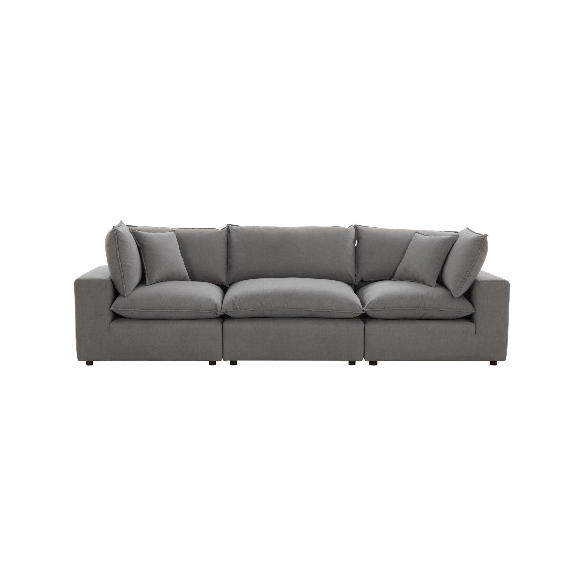 Cali 120" Performance Fabric Modular Sofa - Slate - Image 3