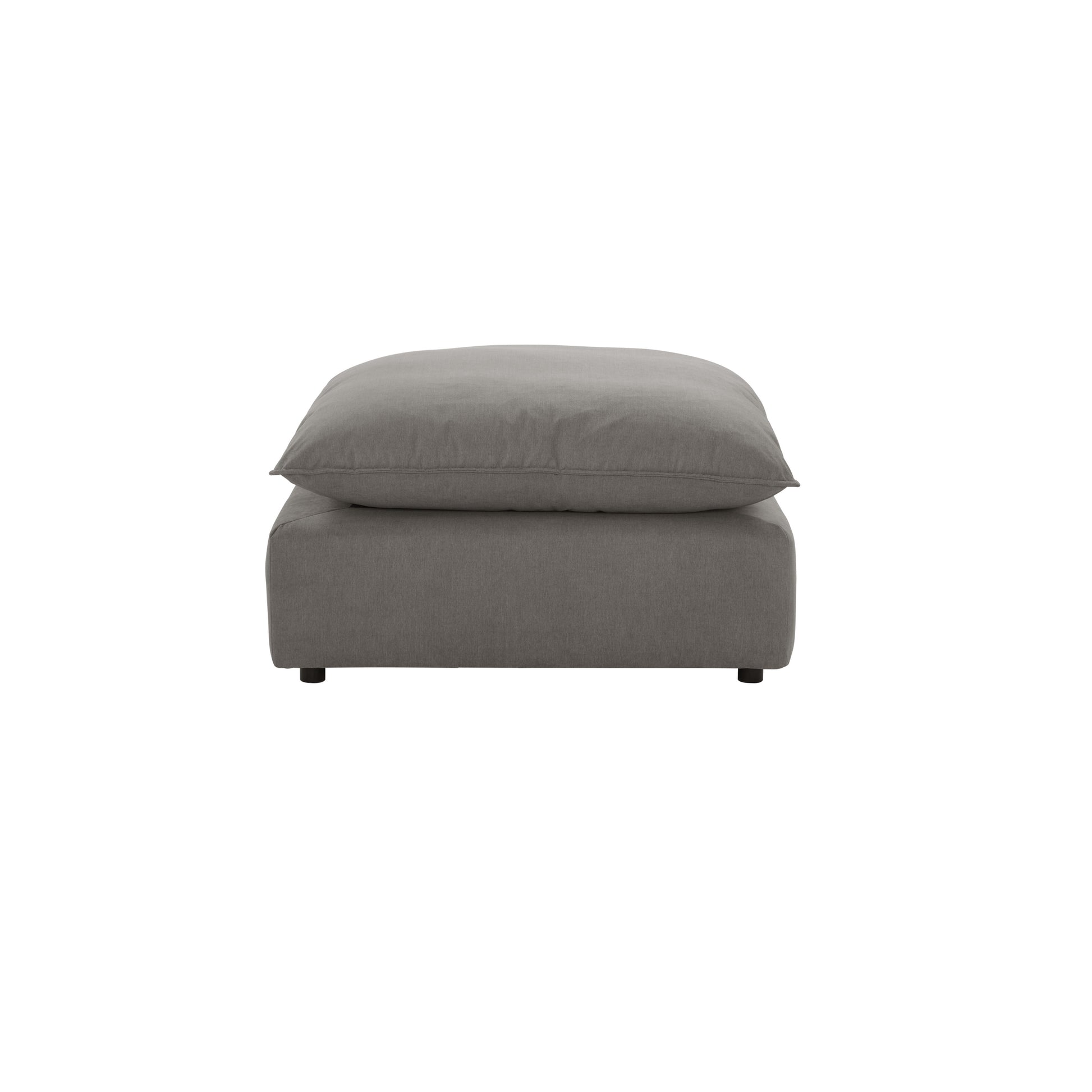 Cali Performance Fabric Ottoman - Slate - Image 3