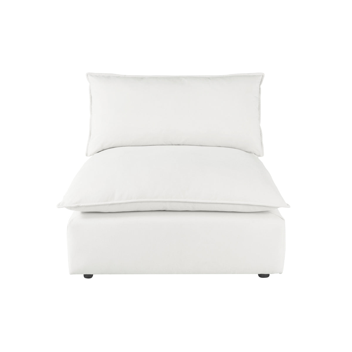 Cali Modular Armless Chair - Pearl - Image 3
