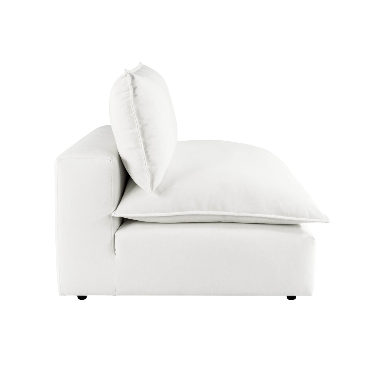 Cali Modular Armless Chair - Pearl - Image 4