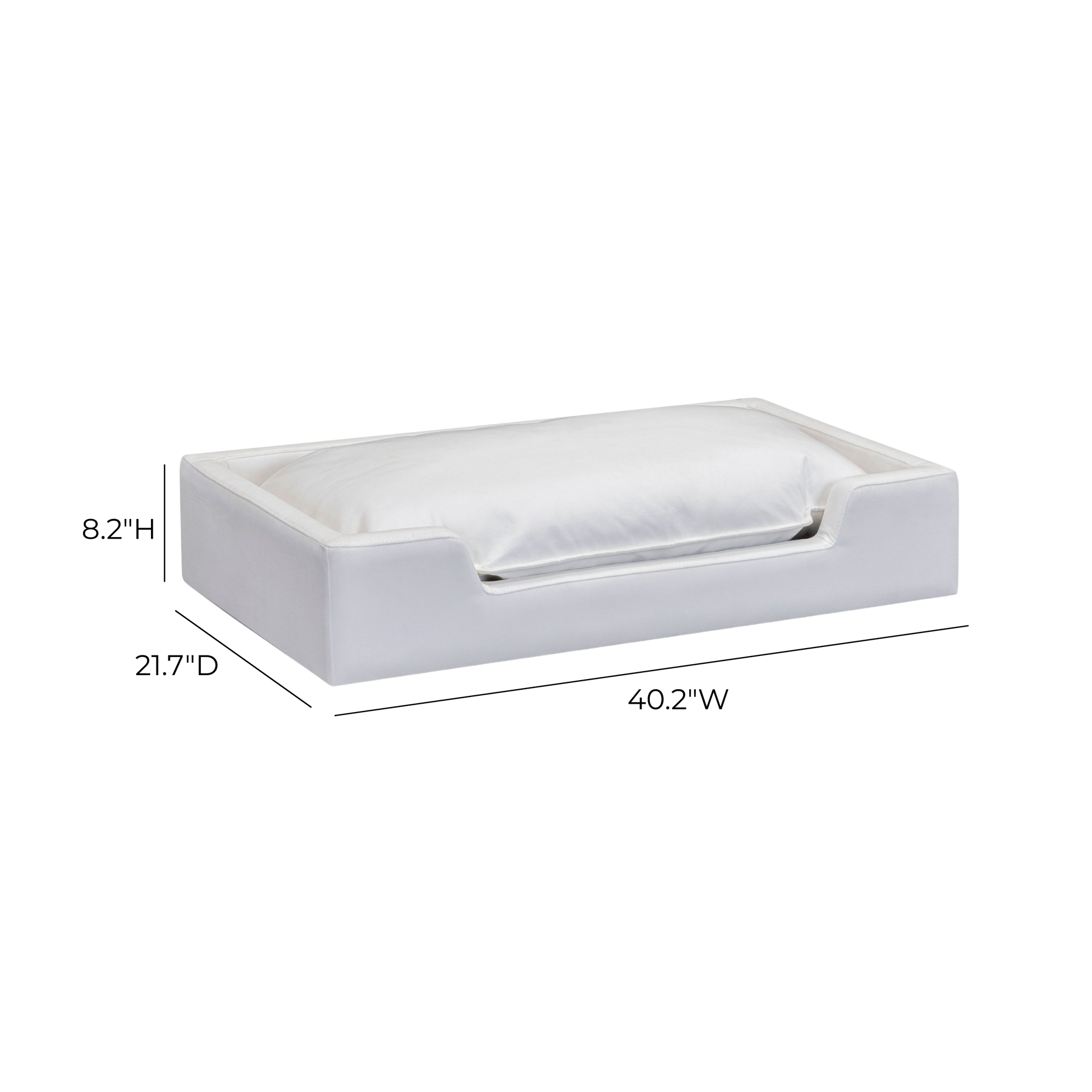 Cali Performance Fabric Modular Pet Bed - Pearl - Image 8