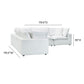 Cali 5-Piece Performance Fabric Modular L-Sectional - Pearl - Image 6
