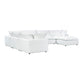 Cali 7-Piece Performance Fabric Modular Large Chaise Sectional - Pearl - Image 4