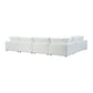 Cali 7-Piece Performance Fabric Modular Large Chaise Sectional - Pearl - Image 5