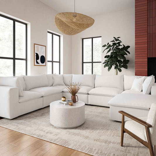 Cali 7-Piece Performance Fabric Modular Large Chaise Sectional - Image 2
