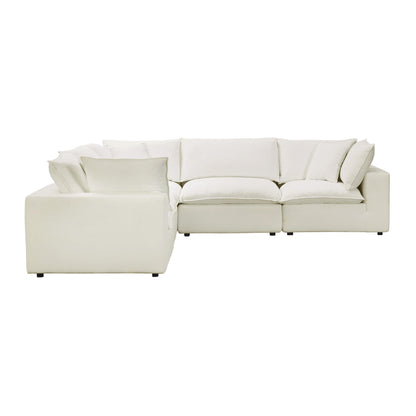 Cali 5-Piece Performance Fabric Modular L-Sectional - Natural - Image 1