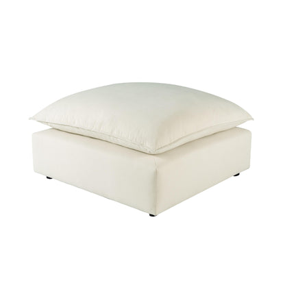 Cali Performance Fabric Ottoman - Natural - Image 1