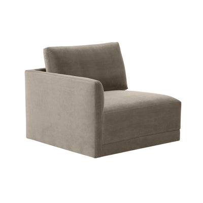 Willow Performance Velvet Modular LAF Corner Chair - Image 1