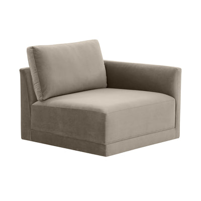 Willow Performance Velvet Modular RAF Corner Chair - Image 1