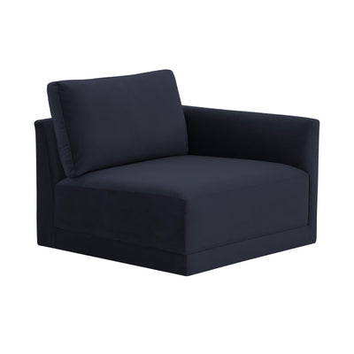Willow Performance Velvet Modular RAF Corner Chair - Image 1