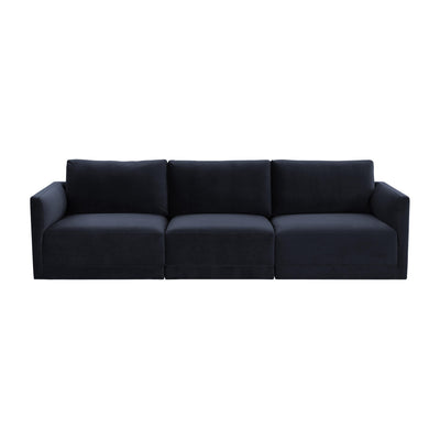 Willow 105" Performance Velvet Modular Sofa - Image 1