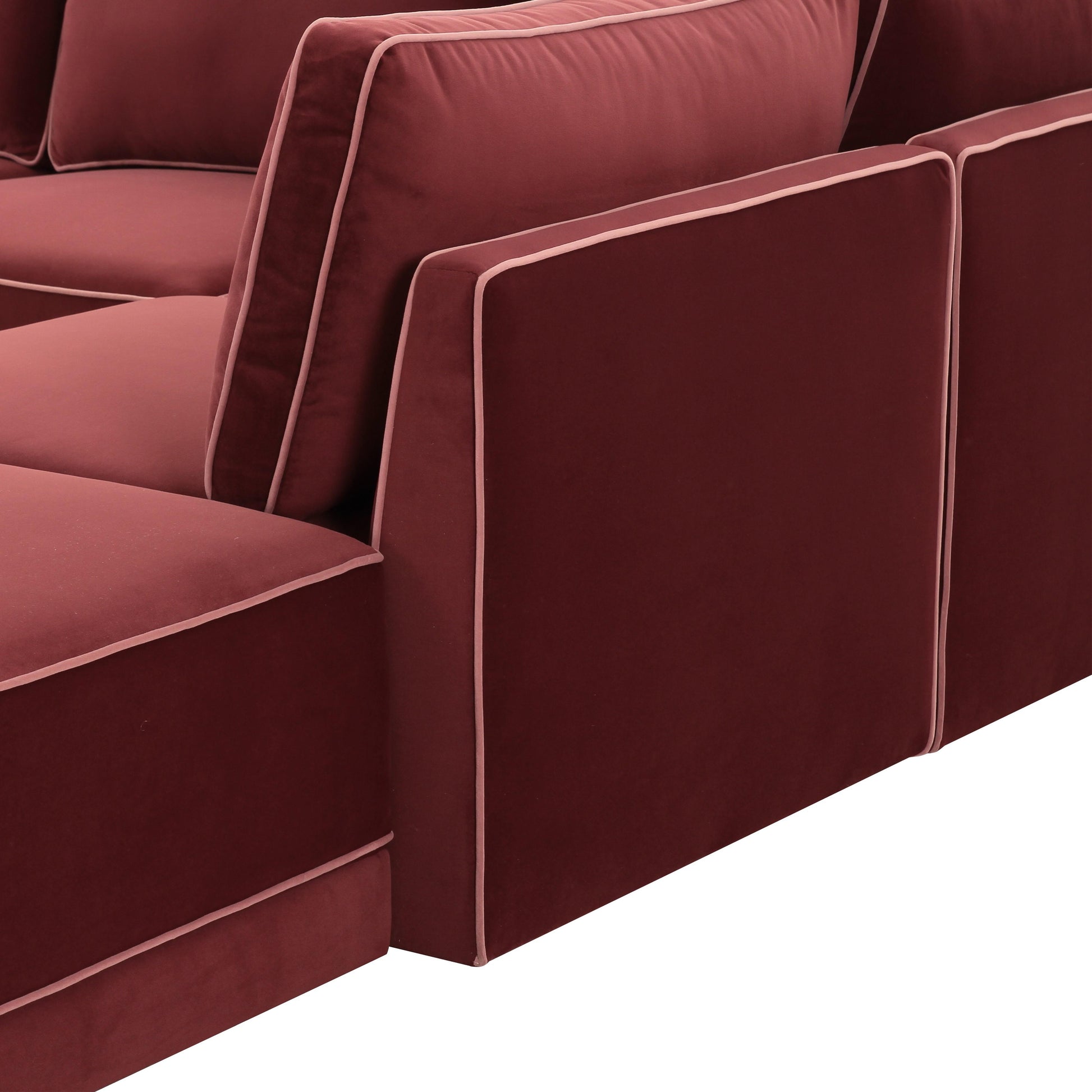 Willow 5-Piece Performance Velvet Modular Right Facing Sectional