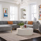 Serena Performance Velvet Accent Chair - Grey - Image 2