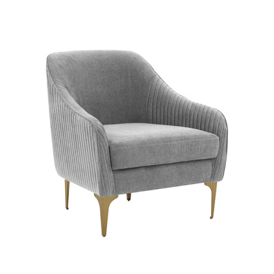Serena Performance Velvet Accent Chair - Image 1