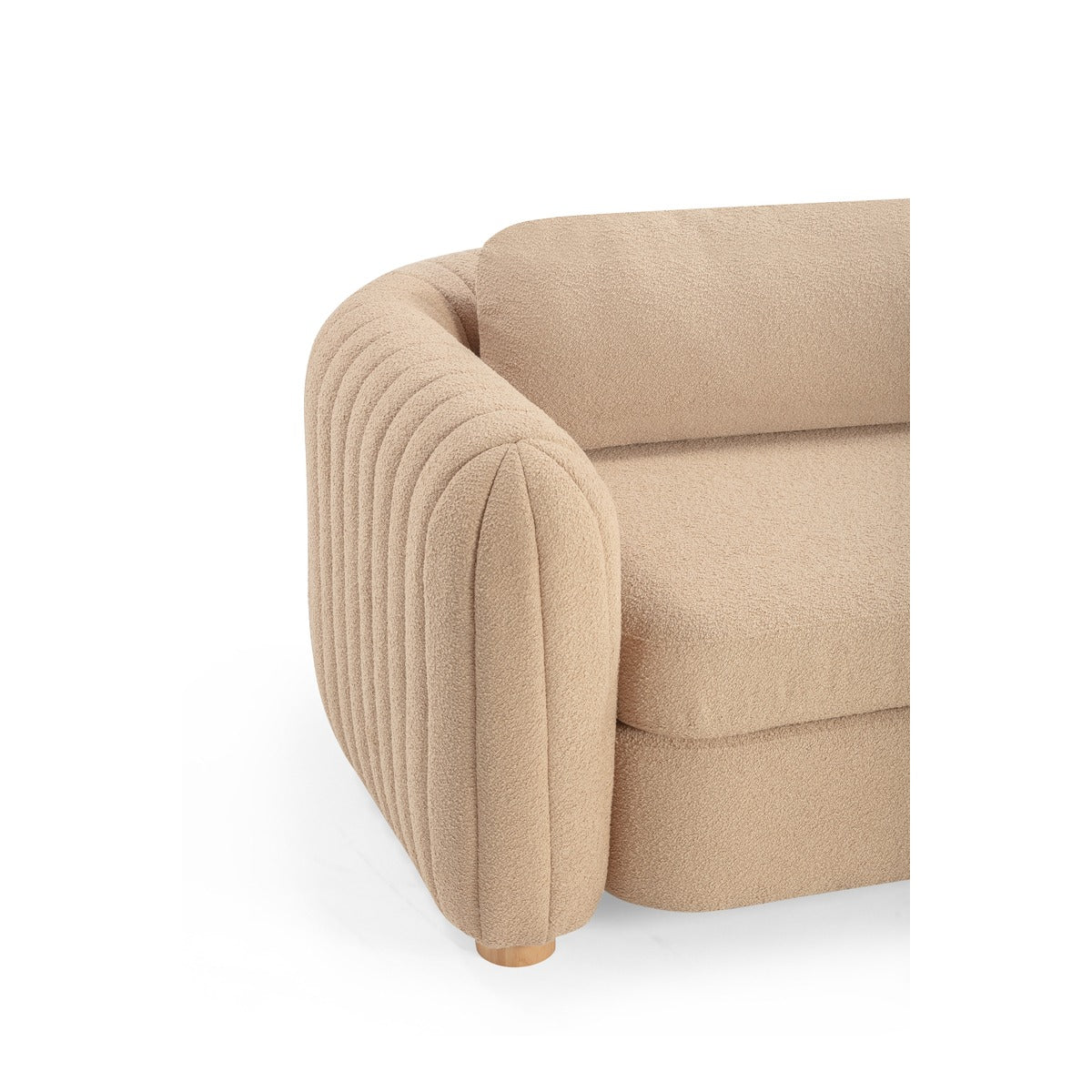 Porto 90" Honey Boucle Sofa