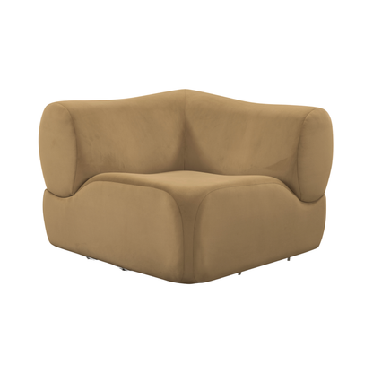 Zenith Latte Brown Performance Velvet Corner Wedge - Default Title - Image 2