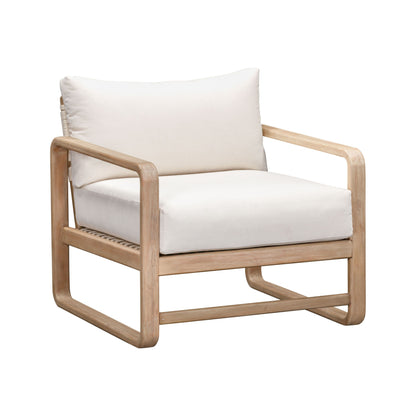 Palata Cream Performance Fabric Outdoor Accent Chair - Default Title - Image 2