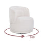 Massa Textured Performance Fabric Swivel Accent Chair - Beige - Image 7