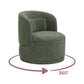 Massa Textured Performance Fabric Swivel Accent Chair - Green - Image 7
