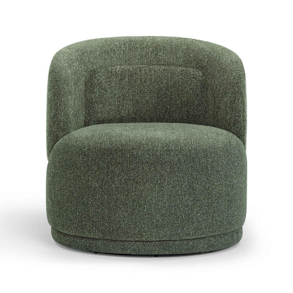 Massa Textured Performance Fabric Swivel Accent Chair - Green - Image 1