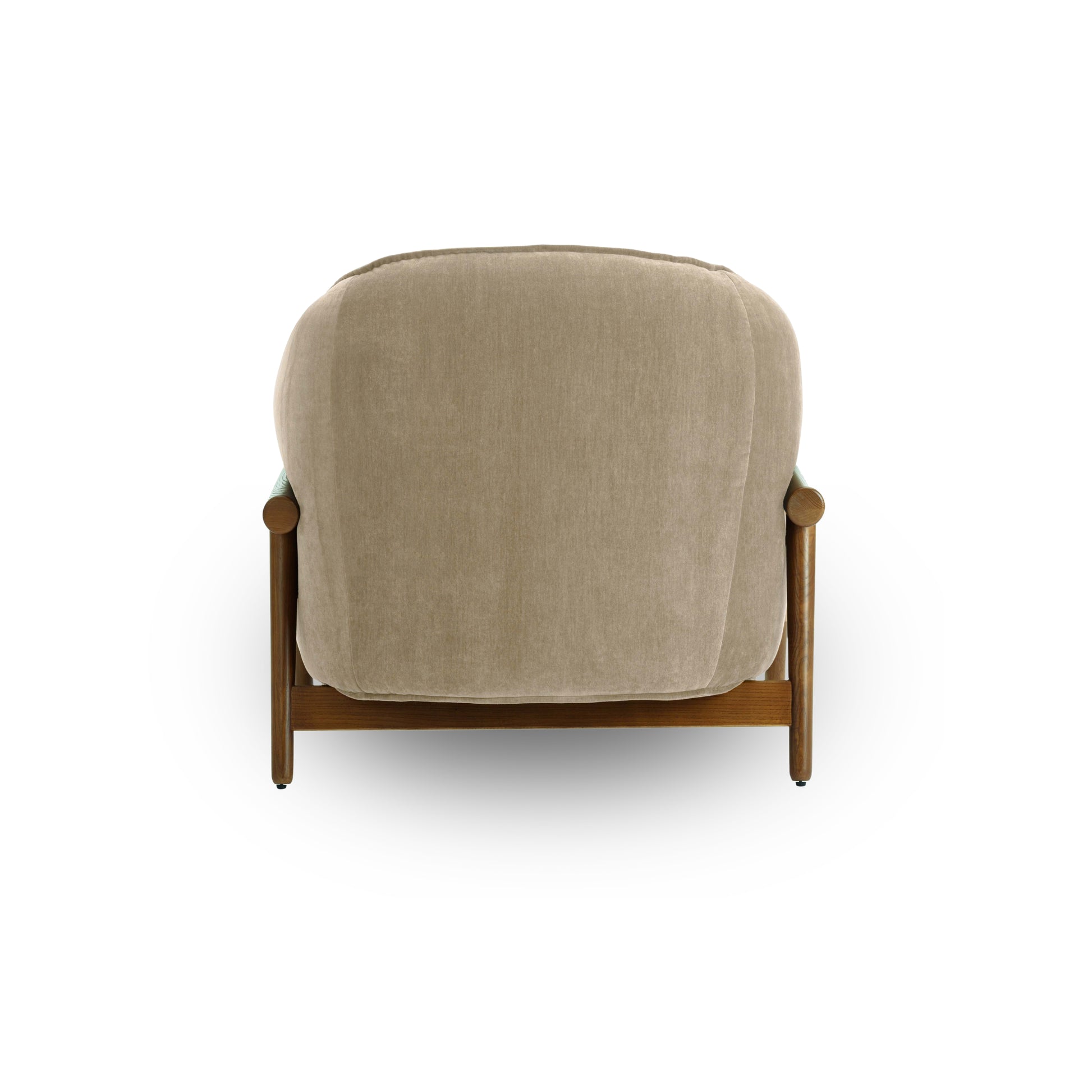 Piedmont Upcycled Contract-Grade Chenille Accent Chair - Taupe - Image 6