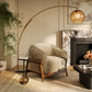 Piedmont Upcycled Contract-Grade Chenille Accent Chair - Taupe - Image 3