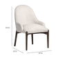 Glendale Performance Chenille Dining Chair - Beige - Image 6