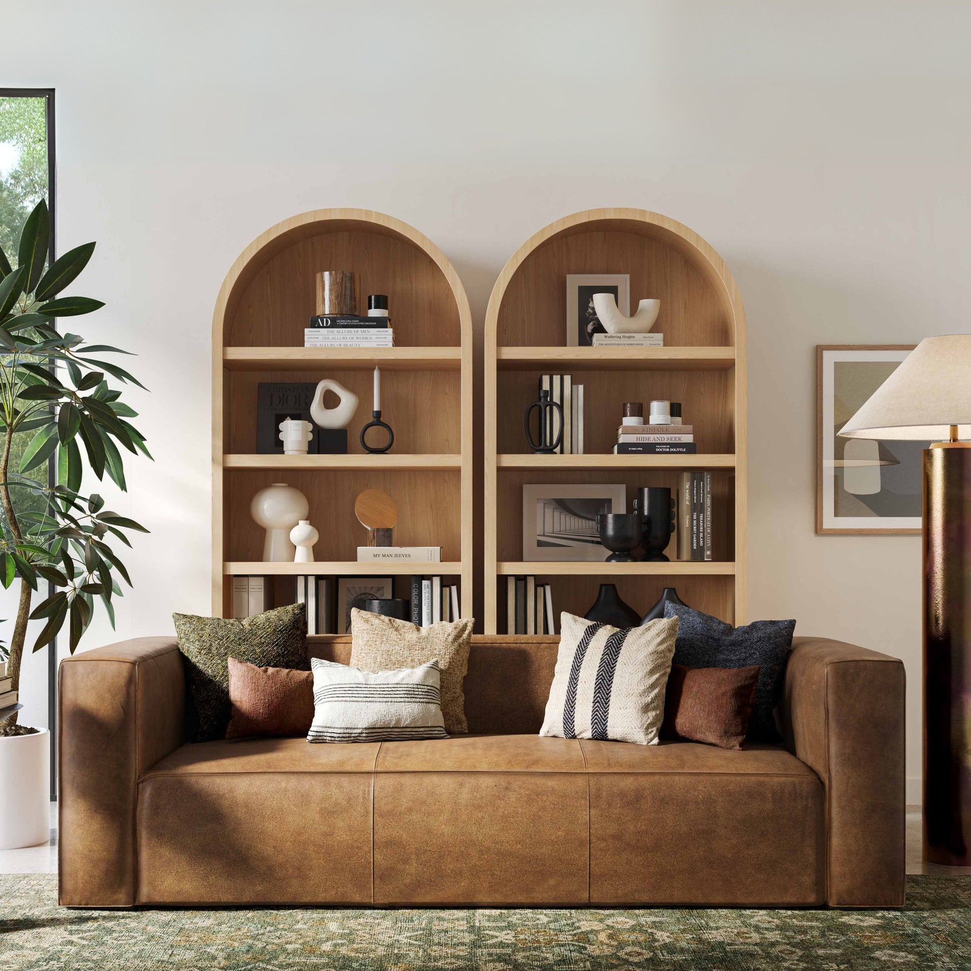 Aurora 90" Sofa - Brown - Image 2