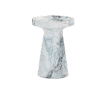 Zara Faux Aegean Marble Indoor / Outdoor Side Table