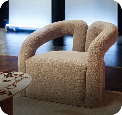 Jenn Speckled Boucle Accent Chair