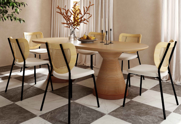 Dex Leopard Jacquard Ottoman