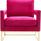 Avery Performance Velvet Accent Chair - Pink - Image 3