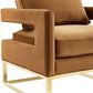 Avery Performance Velvet Accent Chair - Cognac - Image 5