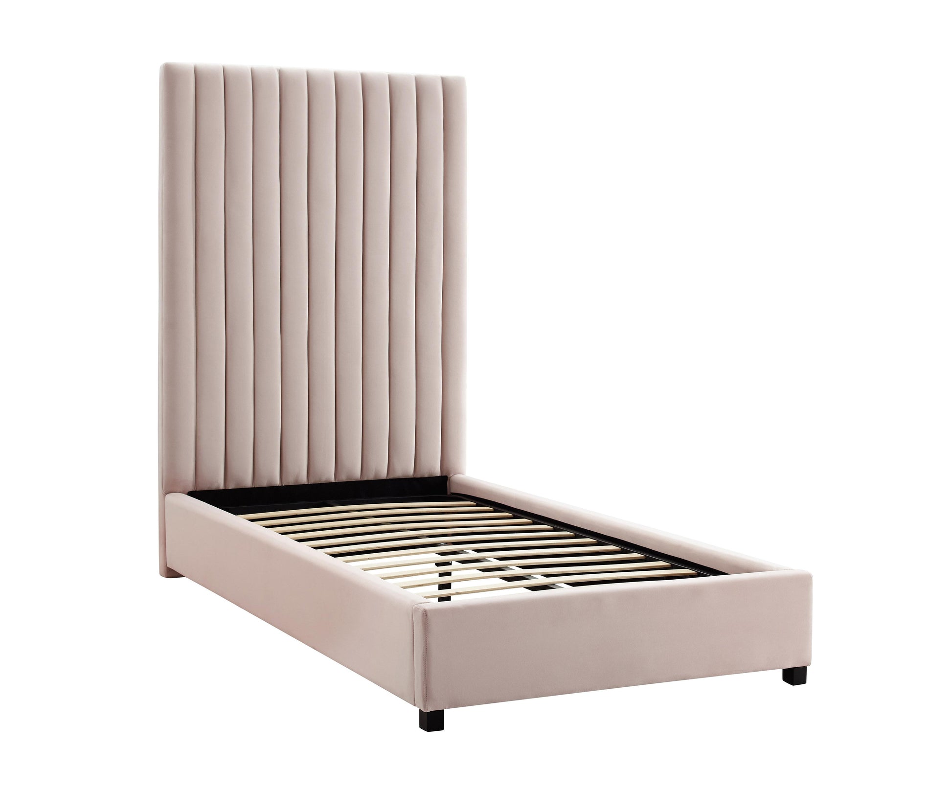 TEST Arabelle Performance Velvet Blush Bed - Queen - Image 3