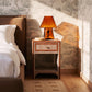 Kora 18" Cotton Jute 1-Drawer Contract-Grade Nightstand - Brown - Image 3
