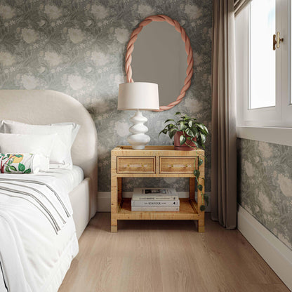 Amara 25" Natural Rattan Nightstand - Default Title - Image 1