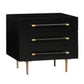 Trident 28" 3-Drawer Nightstand - Black - Image 4