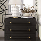 Trident 28" 3-Drawer Nightstand - Black - Image 3