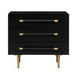 Trident 28" 3-Drawer Nightstand - Black - Image 4
