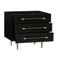 Trident 28" 3-Drawer Nightstand - Black - Image 6