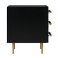 Trident 28" 3-Drawer Nightstand - Black - Image 7