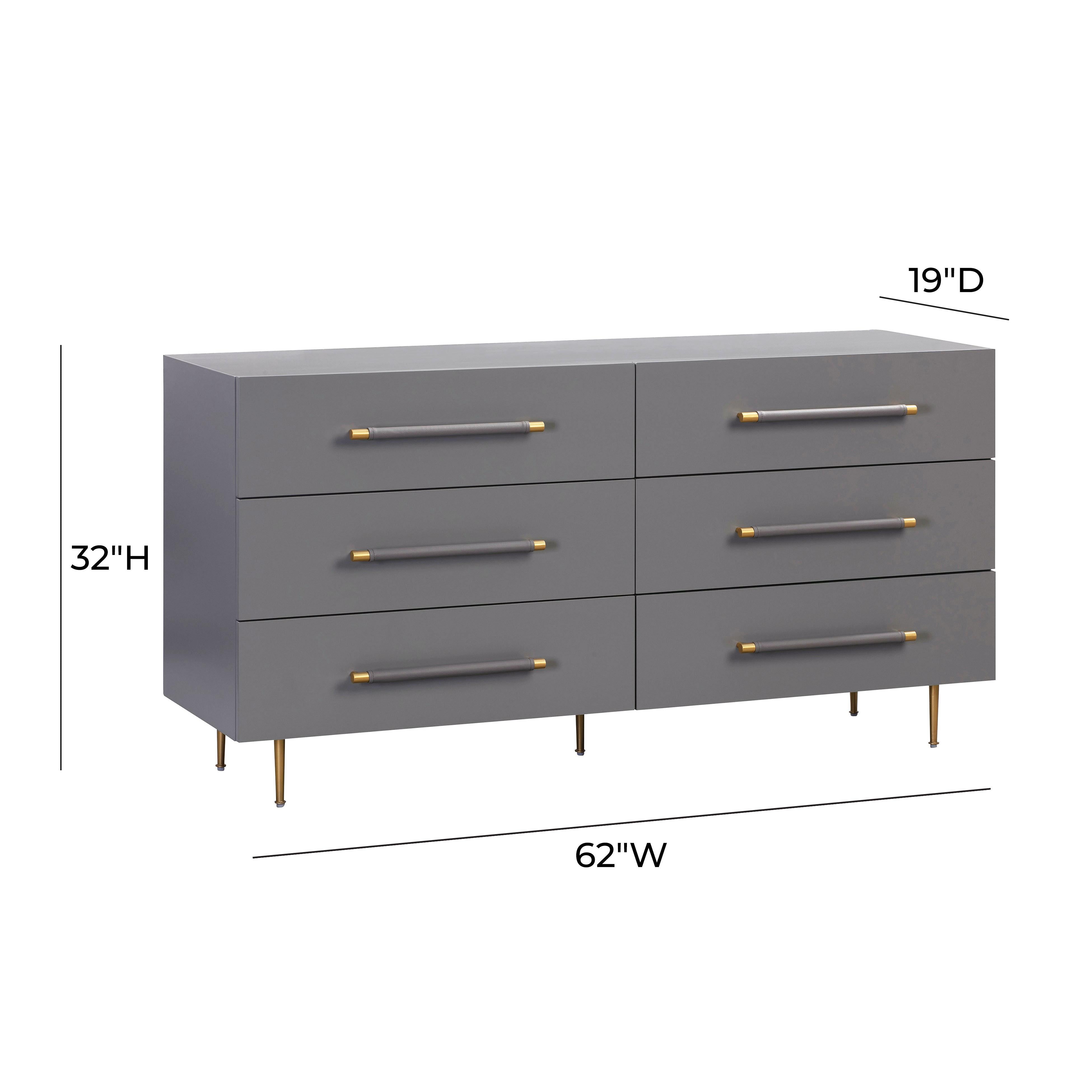 Trident 6 Drawer Dresser – TOV Furniture