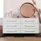 Trident 62" 6-Drawer Dresser - White - Image 3