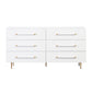 Trident 62" 6-Drawer Dresser - White - Image 4