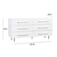 Trident 62" 6-Drawer Dresser - White - Image 9