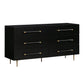 Trident 62" 6-Drawer Dresser - Black - Image 4