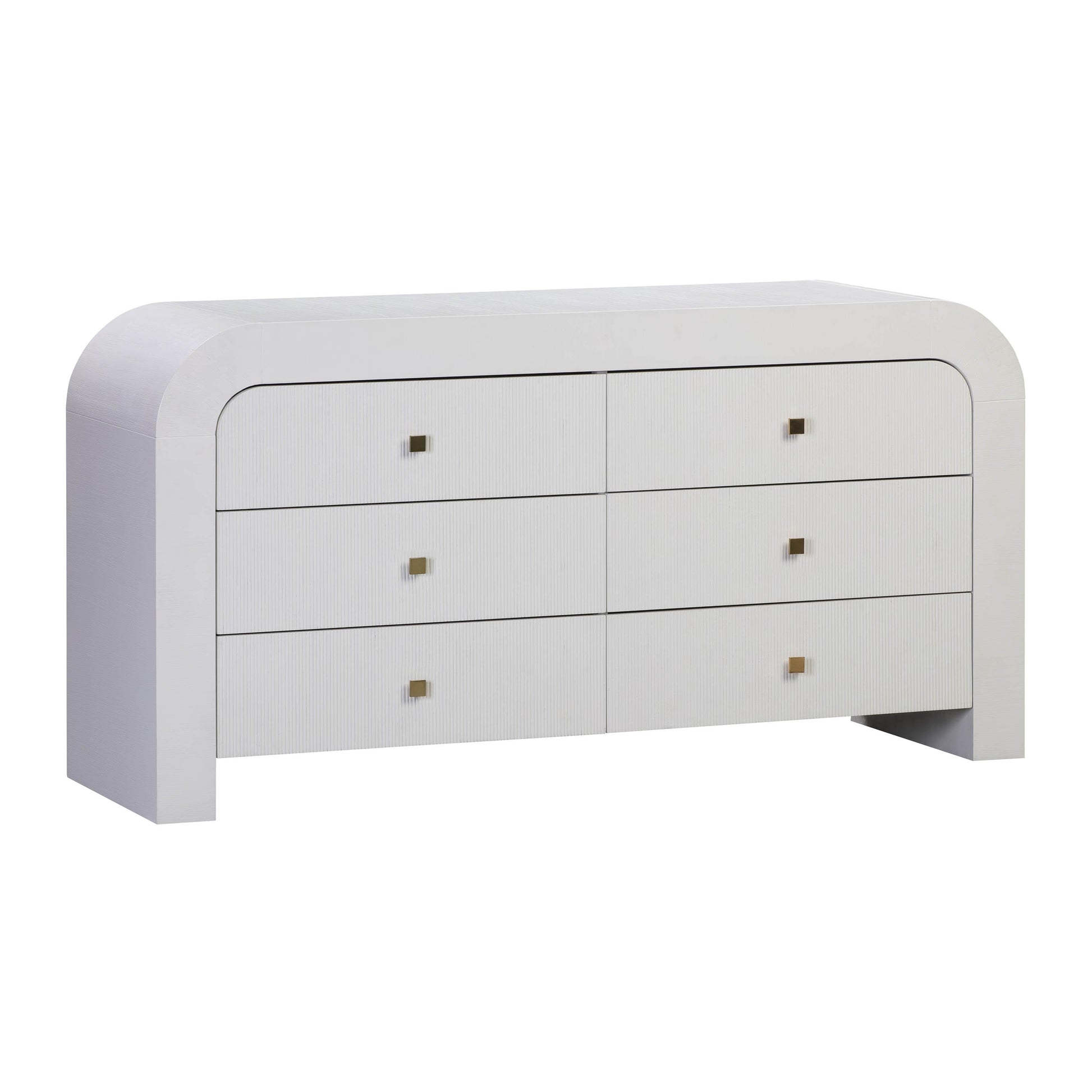 TOV Furniture Hump 6 Drawer White Dresser TOV Furniture Hump 6 Drawer White Dresser