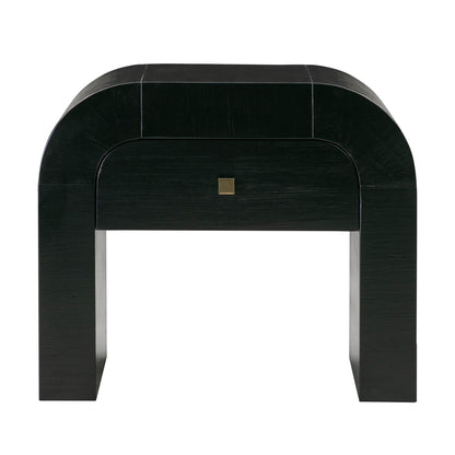 Hump 26" Arched Nightstand With Drawer - Black - Image 2