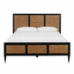 Sierra Wood & Rattan Bed - Black / King - Image 3